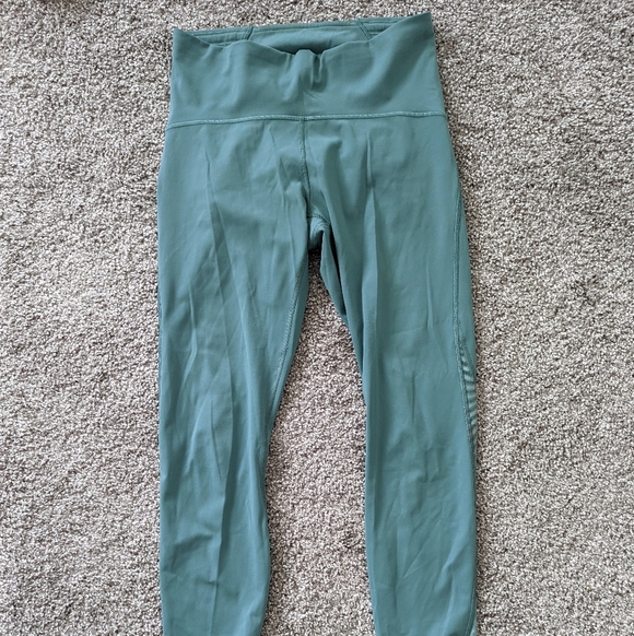 Teal Lululemon HR Leggings - Picture 5 of 7